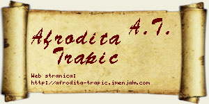 Afrodita Trapić vizit kartica